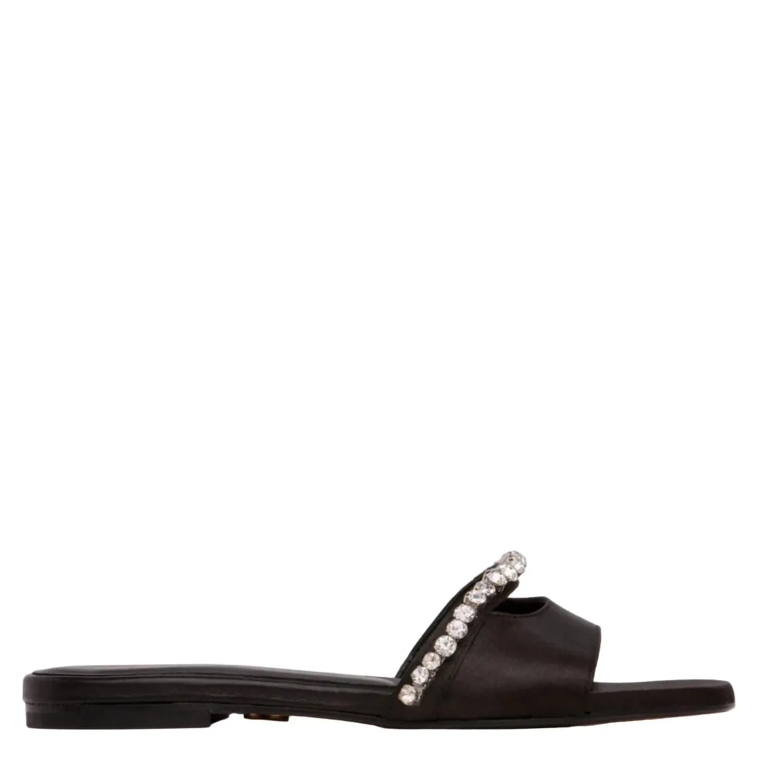 Women's Gemma Satin Sandal In Black