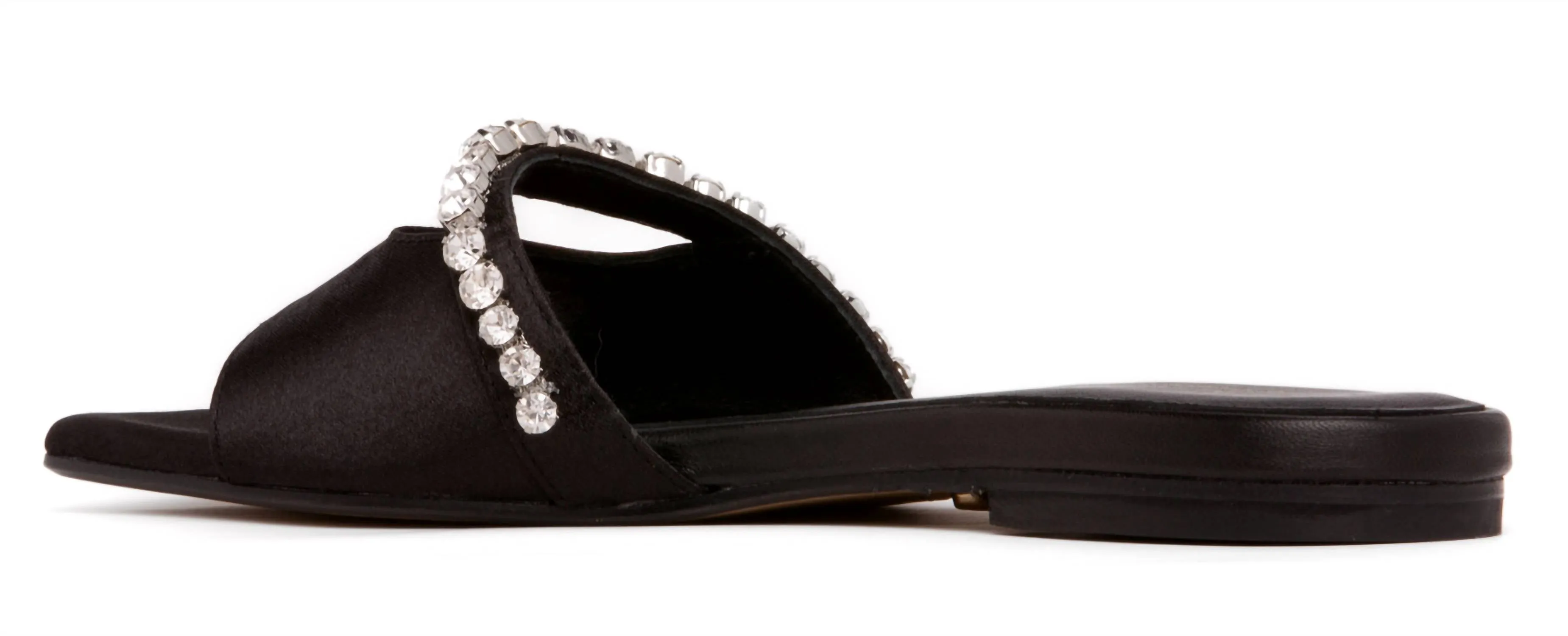 Women's Gemma Satin Sandal In Black