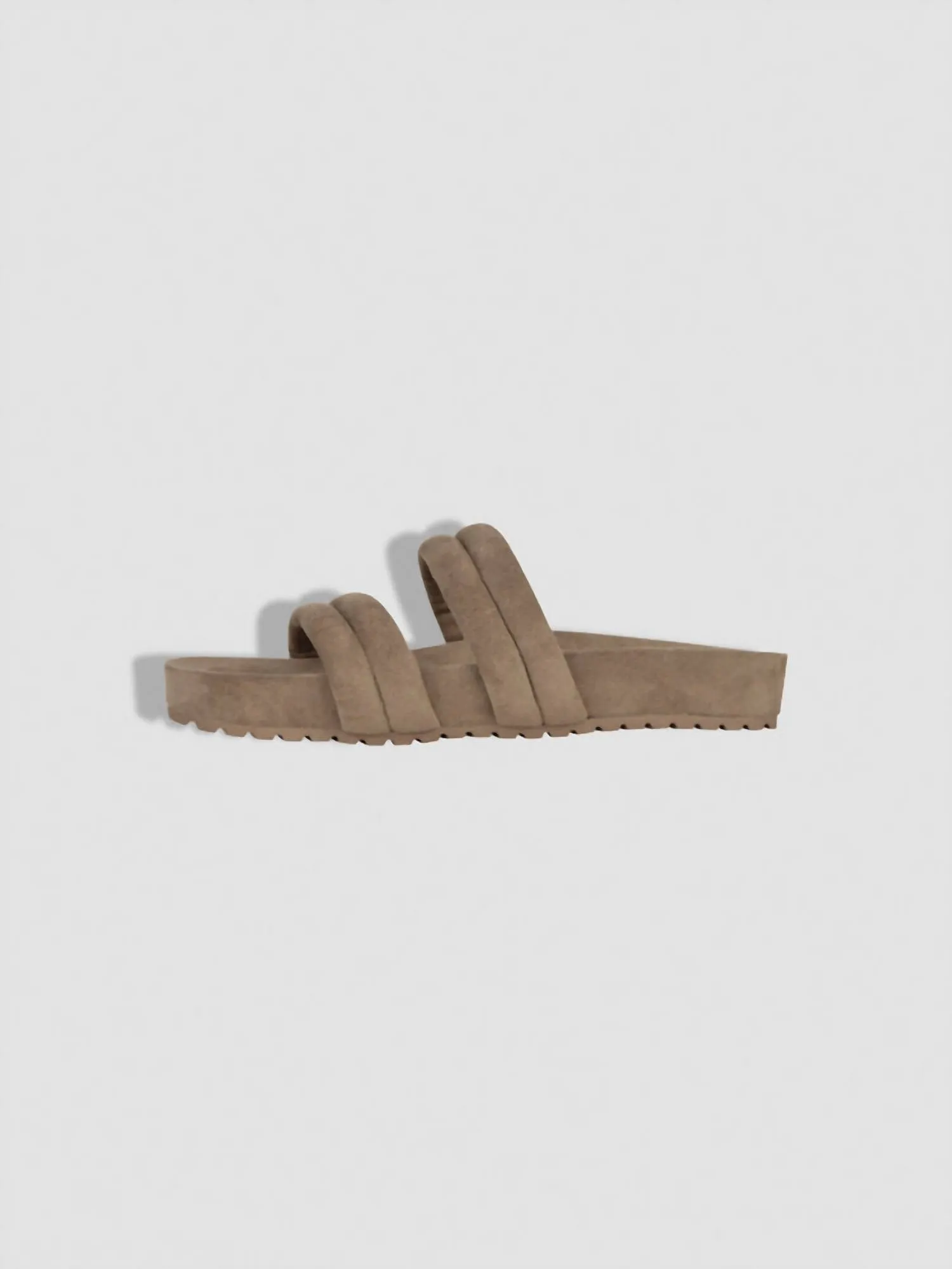 Women's Giles Quilted Slides 2.0 In Cinder