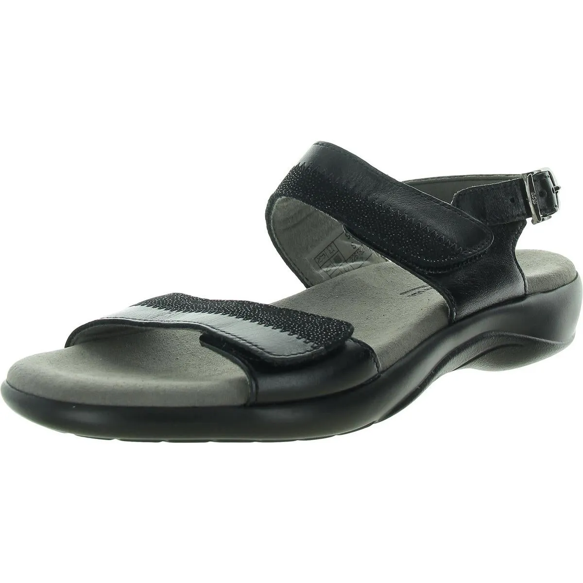 Womens Glitter Leather Slingback Sandals