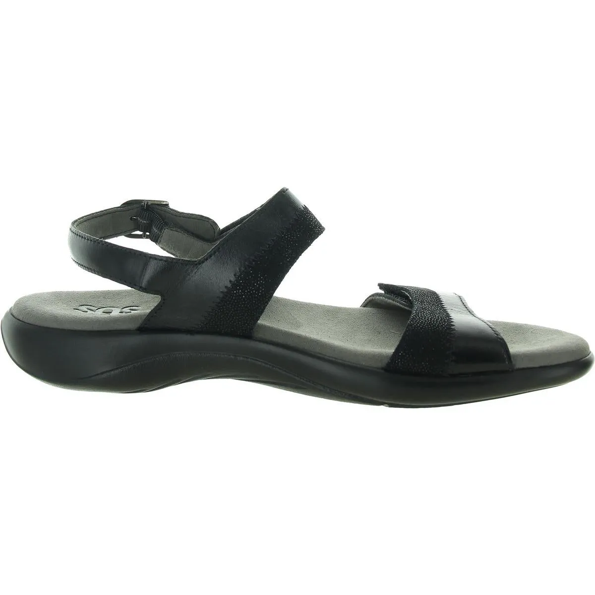Womens Glitter Leather Slingback Sandals