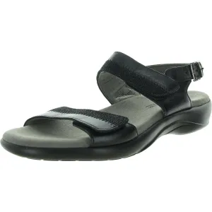 Womens Glitter Leather Slingback Sandals