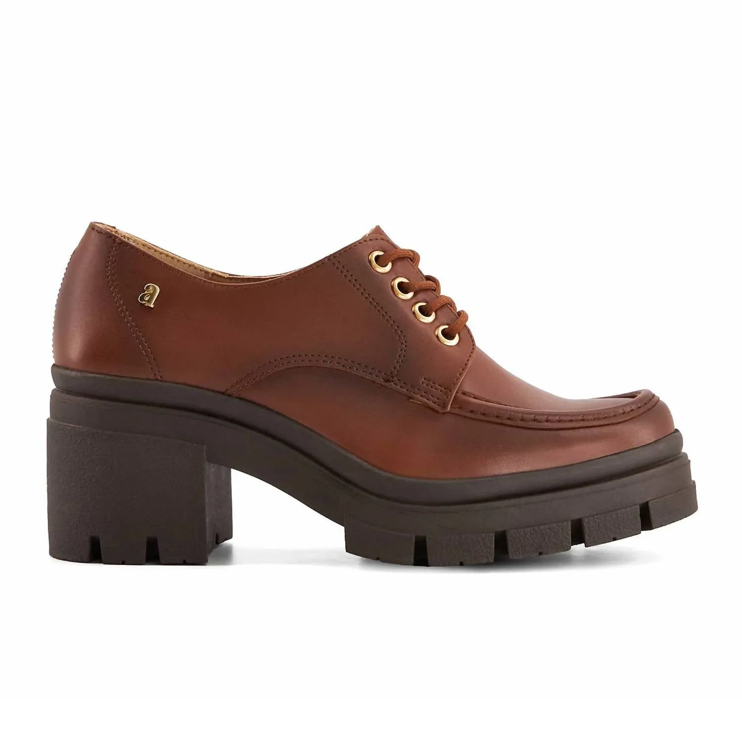 Women's Heeled Oxfords In Brown
