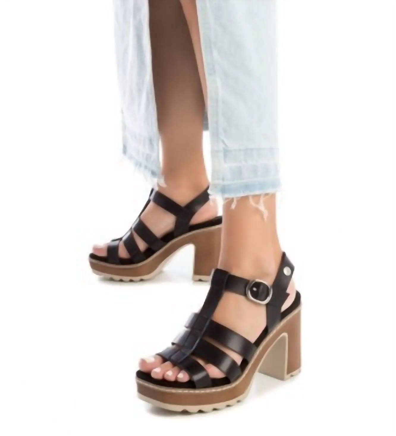Women's Heeled Sandals In Black
