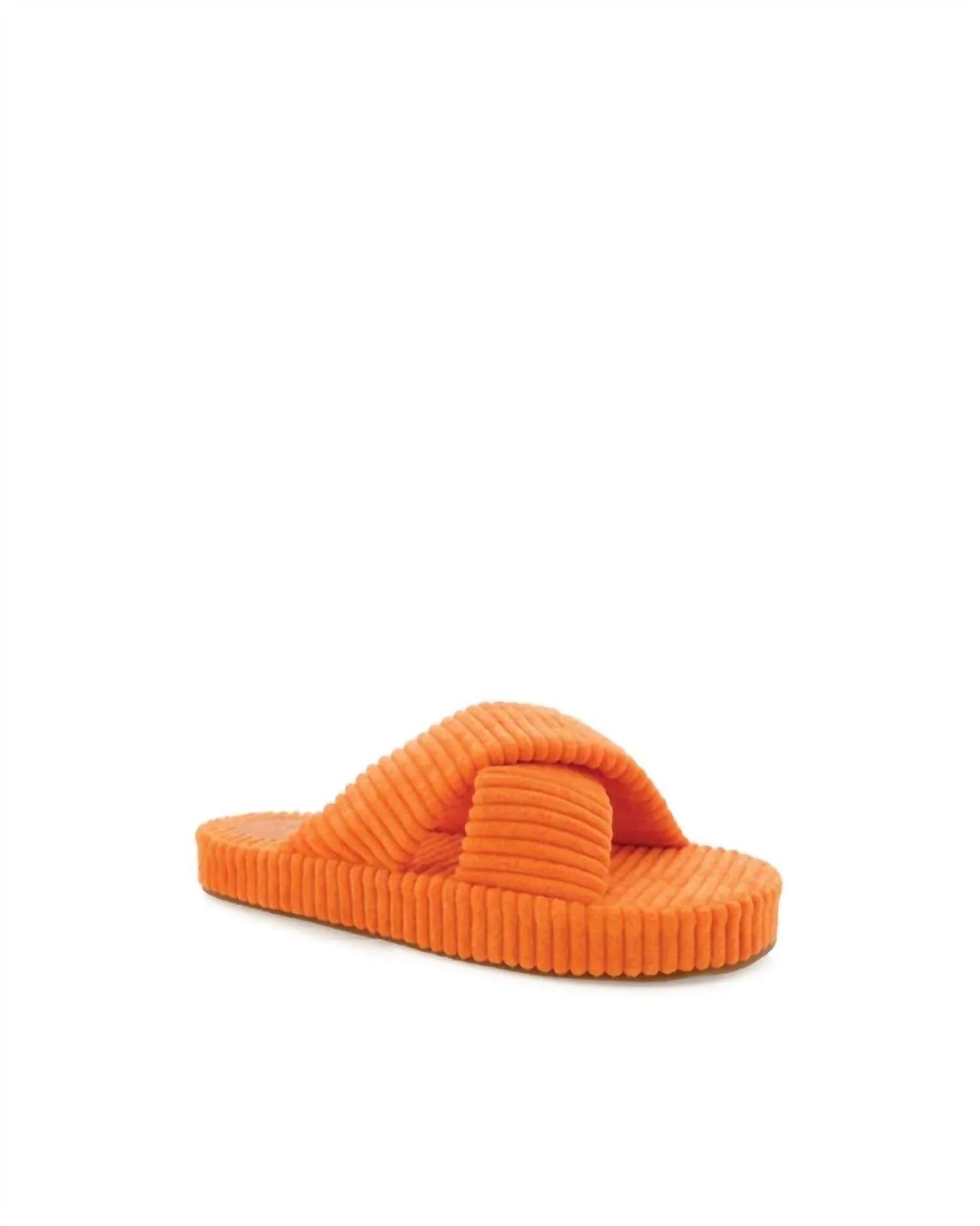 Women's Huxley Sandals In Orange Ribbed Terry