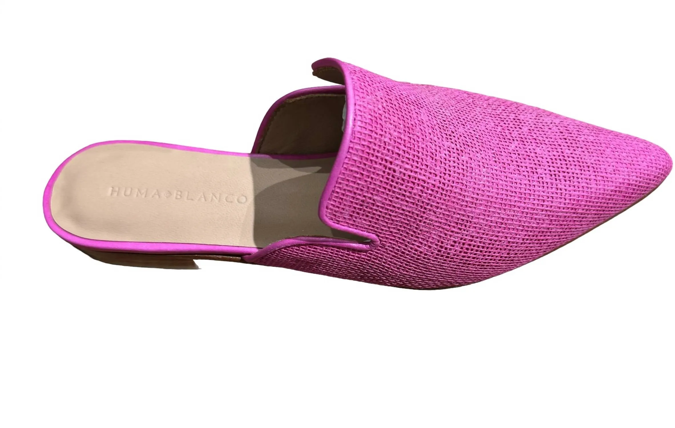 Women's Ilaria Flat Mule In Magenta Jute