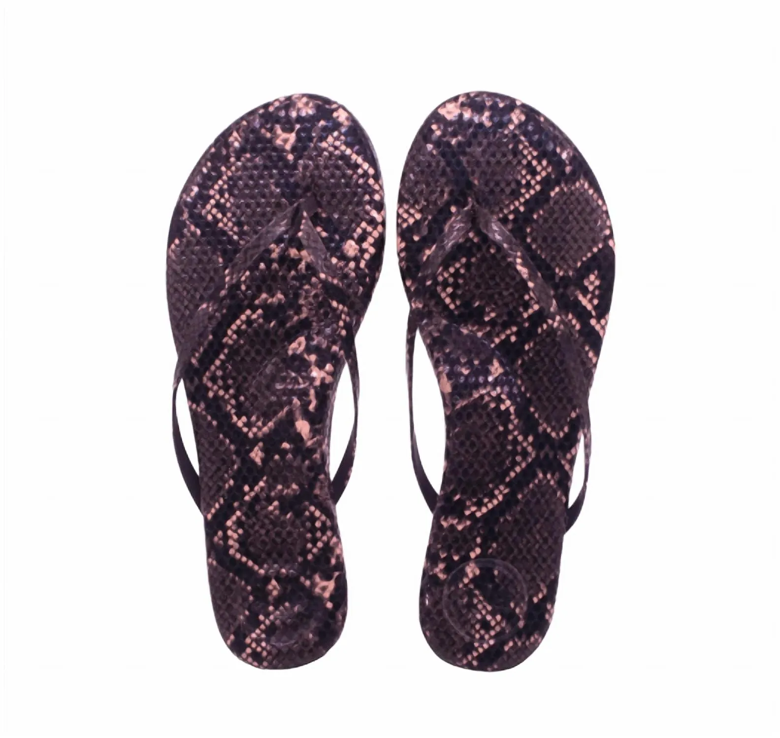 Women's Indie Sandals In Brown Snake Print