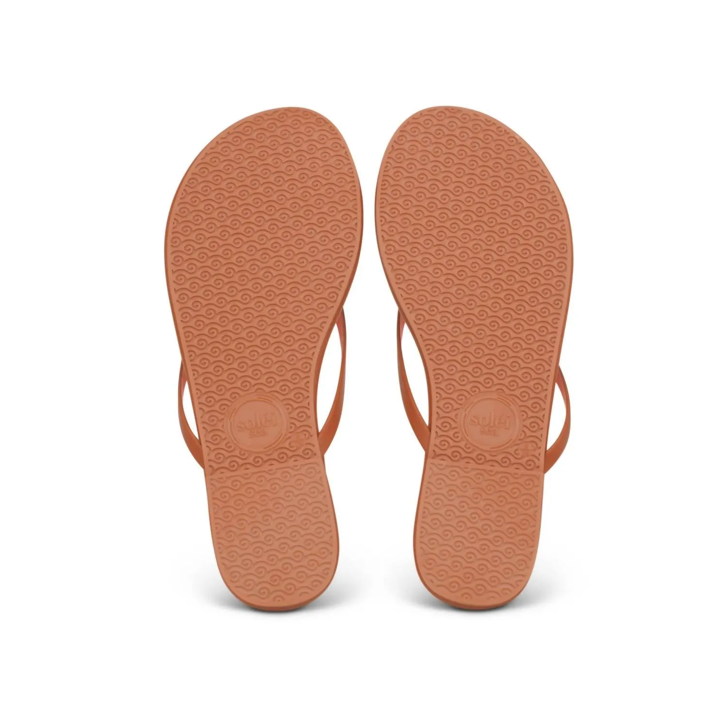 Women's Indie Sandals In Saddle With Orange