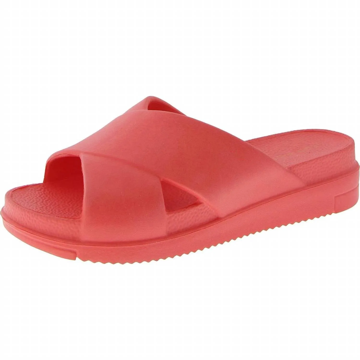 Women's Islla Crisscross Slide Wedge Sandals In Coral