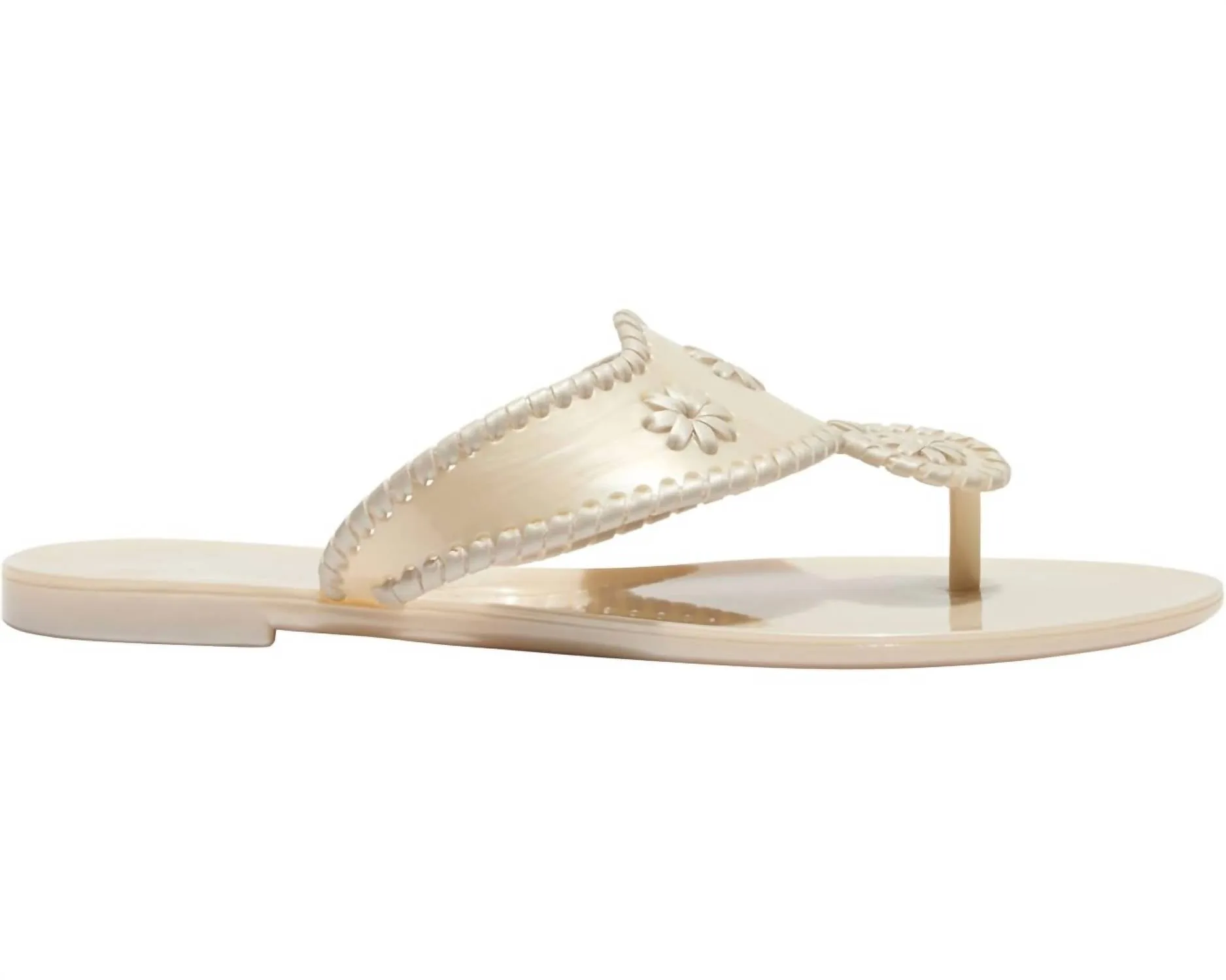 Women's Jacks Jelly Sandal In Pearlized Ivory