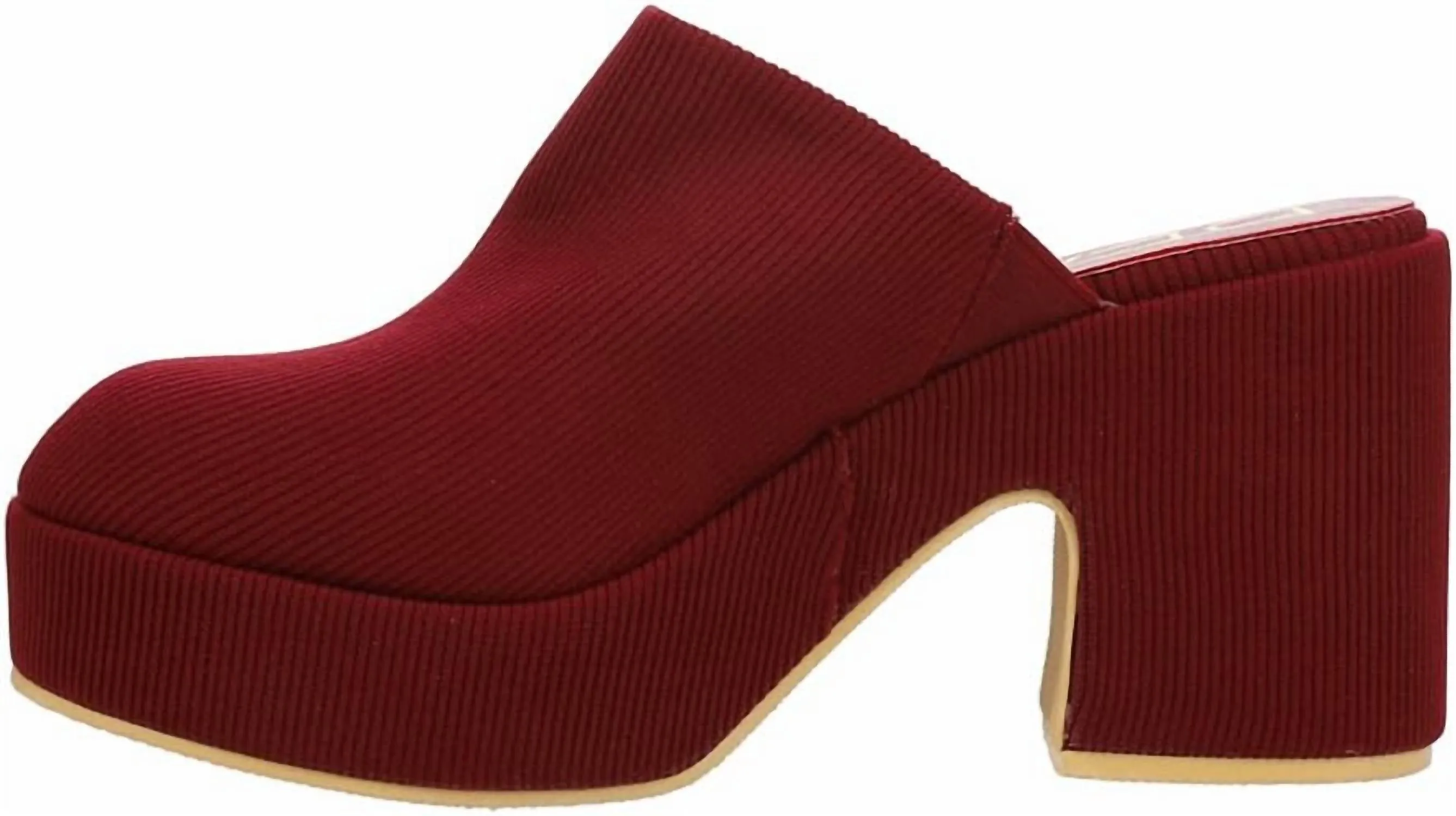 Women's Jayde Padded Platform Mule In Wine