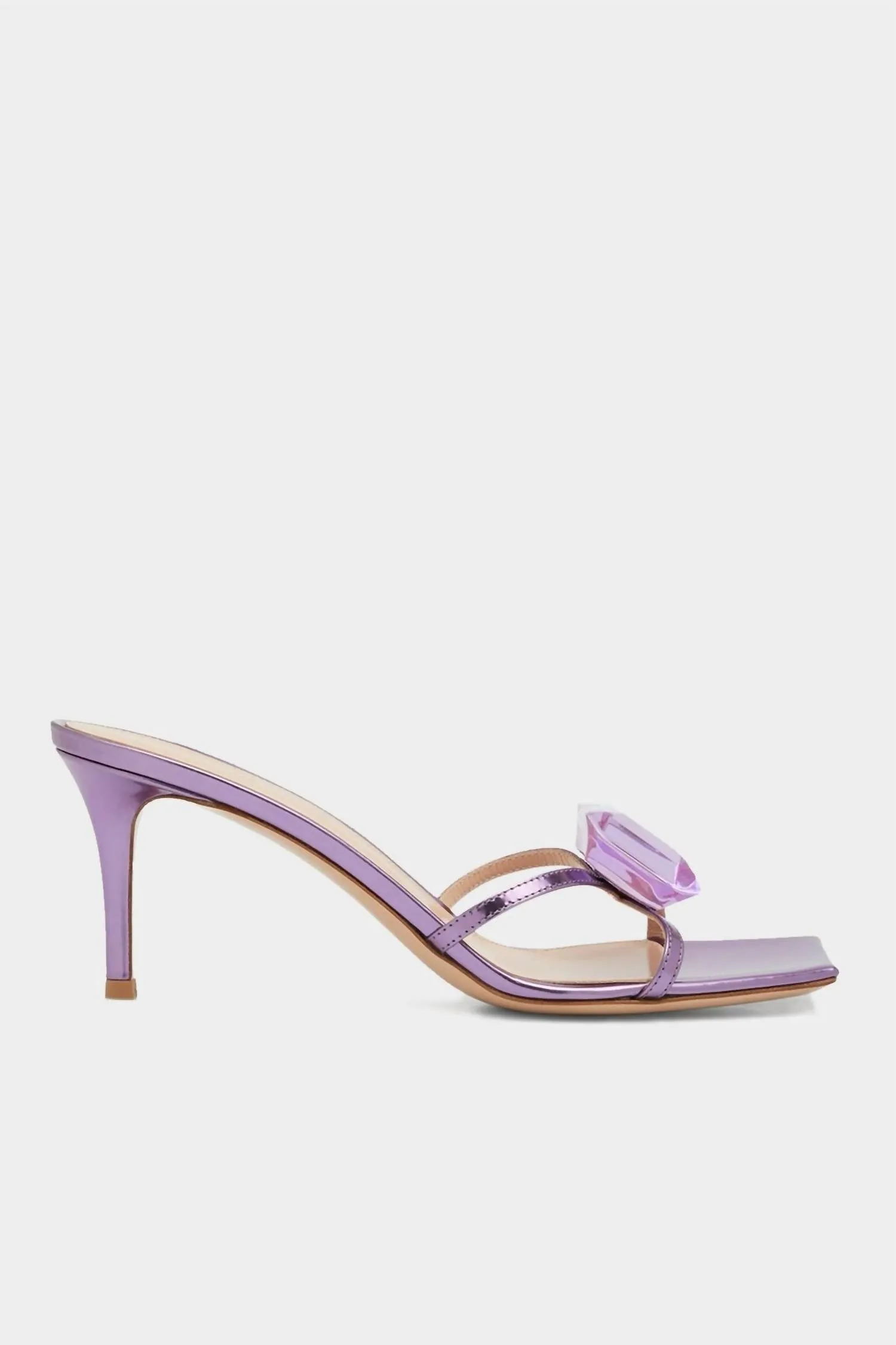 Women's Jewel Iridescent Leather 70 Mule Sandal In Freesia