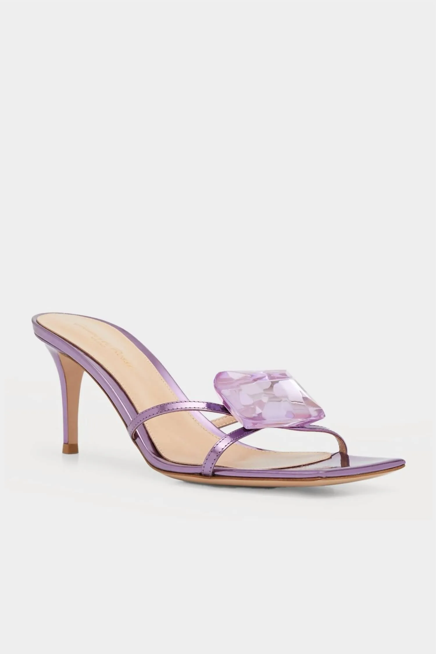 Women's Jewel Iridescent Leather 70 Mule Sandal In Freesia