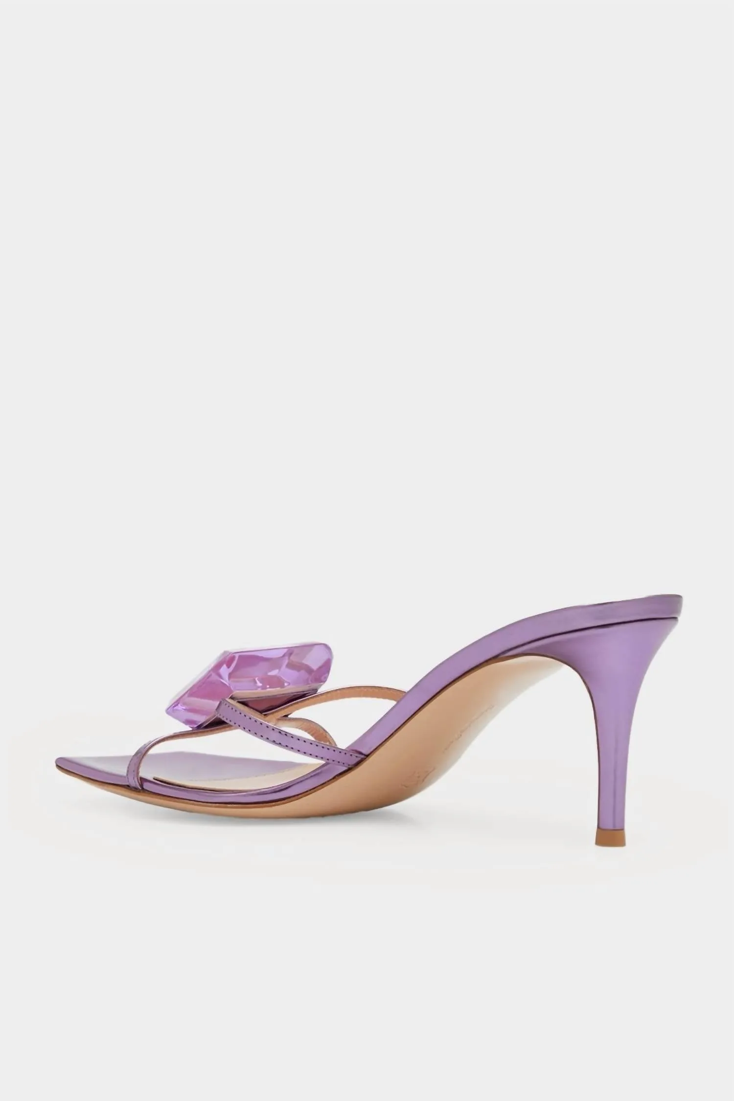 Women's Jewel Iridescent Leather 70 Mule Sandal In Freesia