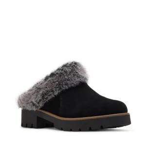 Women's Karoline Water Resistant Mule In Black Suede