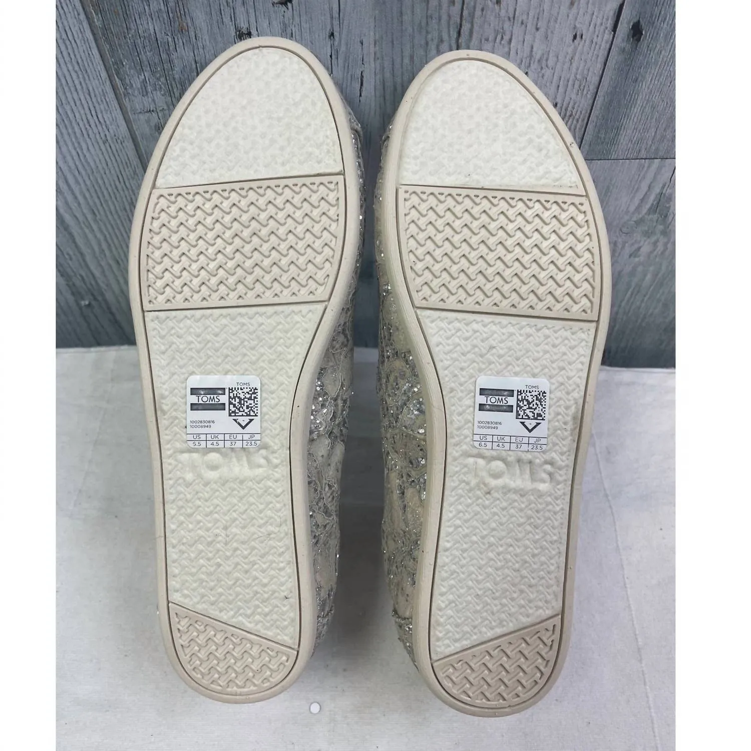 Women's Lace Fabric Loafers In Silver Floral