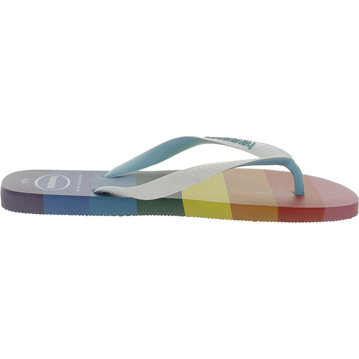 Womens Laceless Rubber Thong Sandals