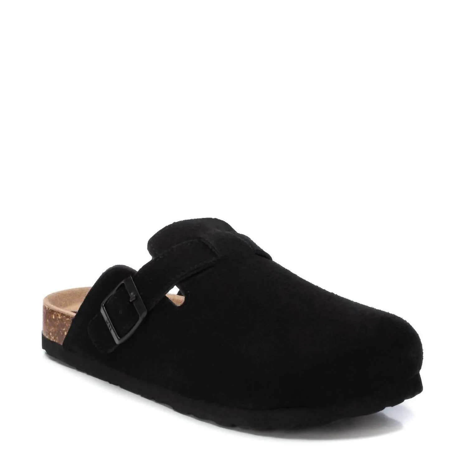 Women's Leather Clogs In Black