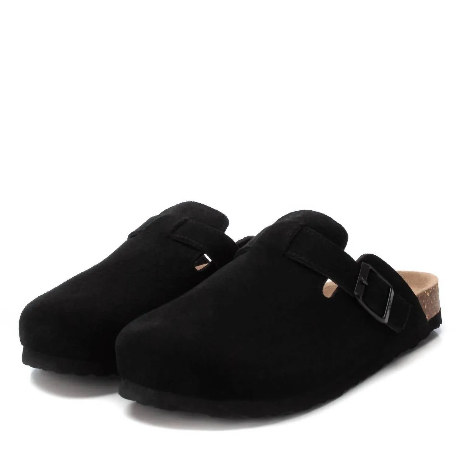 Women's Leather Clogs In Black