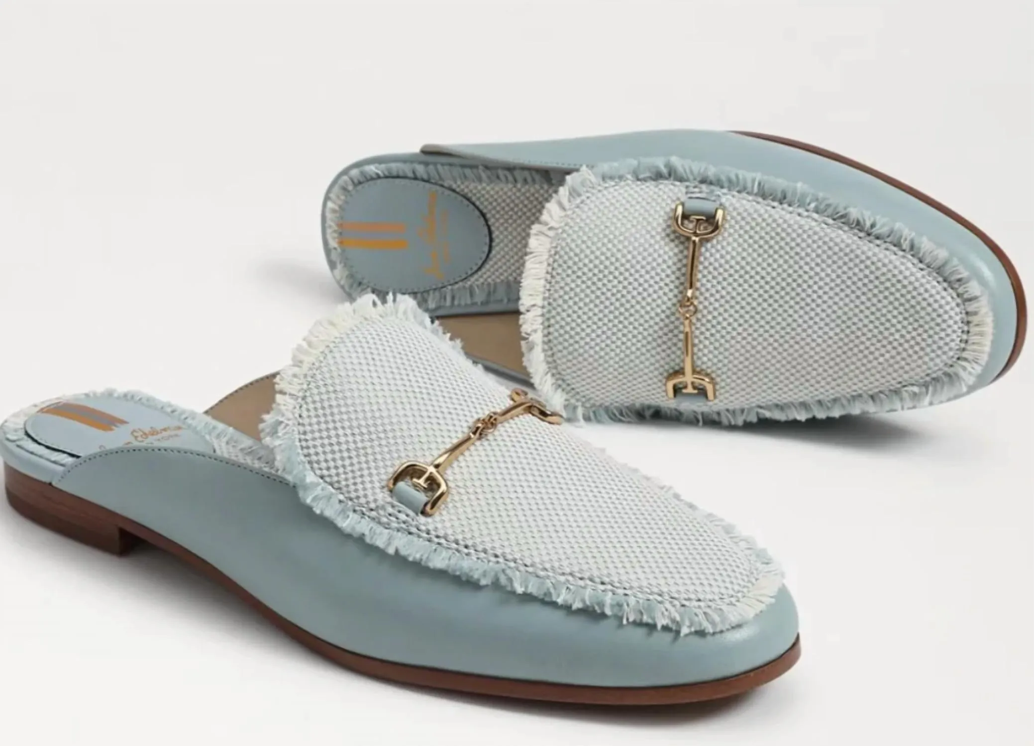 Women's Linnie Fray Mule In Robin Egg Blue Canvas