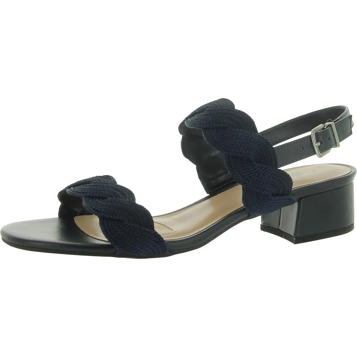 Womens Man Made Woven Ankle Strap