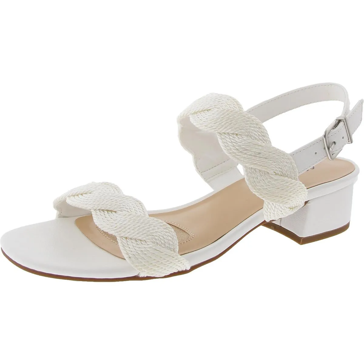 Womens Man Made Woven Ankle Strap