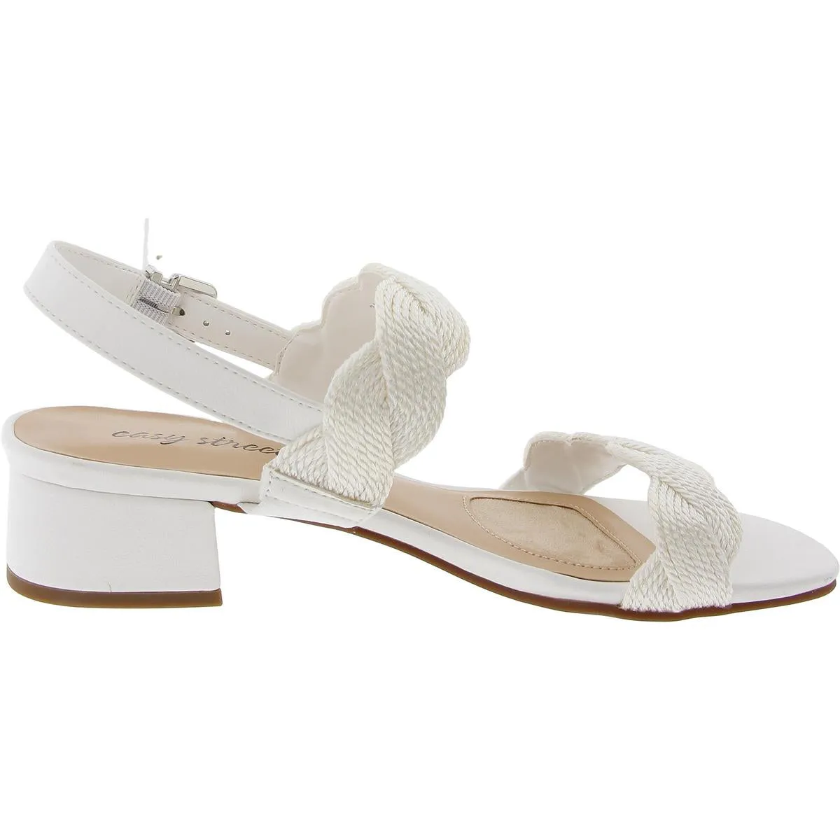Womens Man Made Woven Ankle Strap