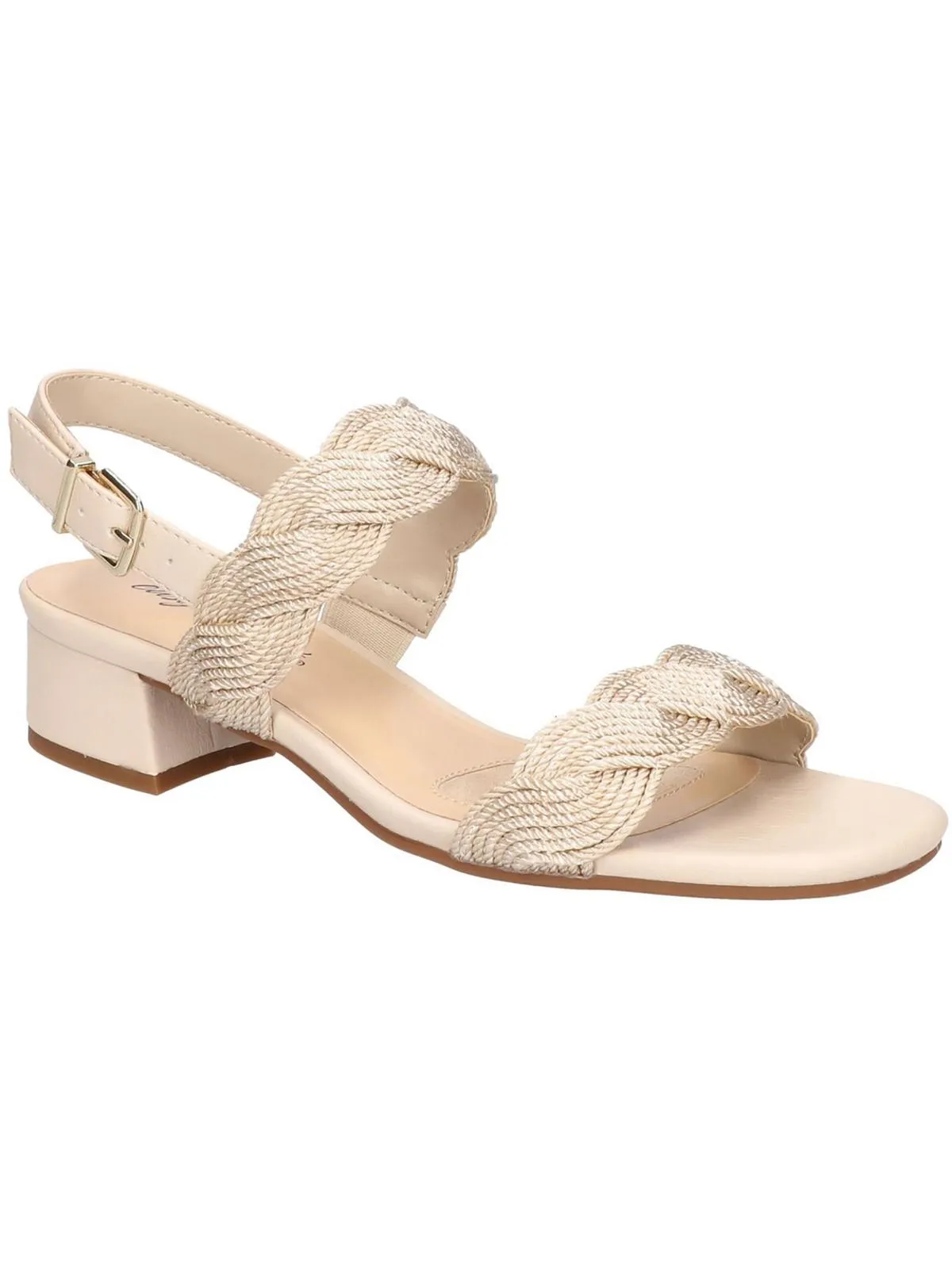 Womens Man Made Woven Ankle Strap