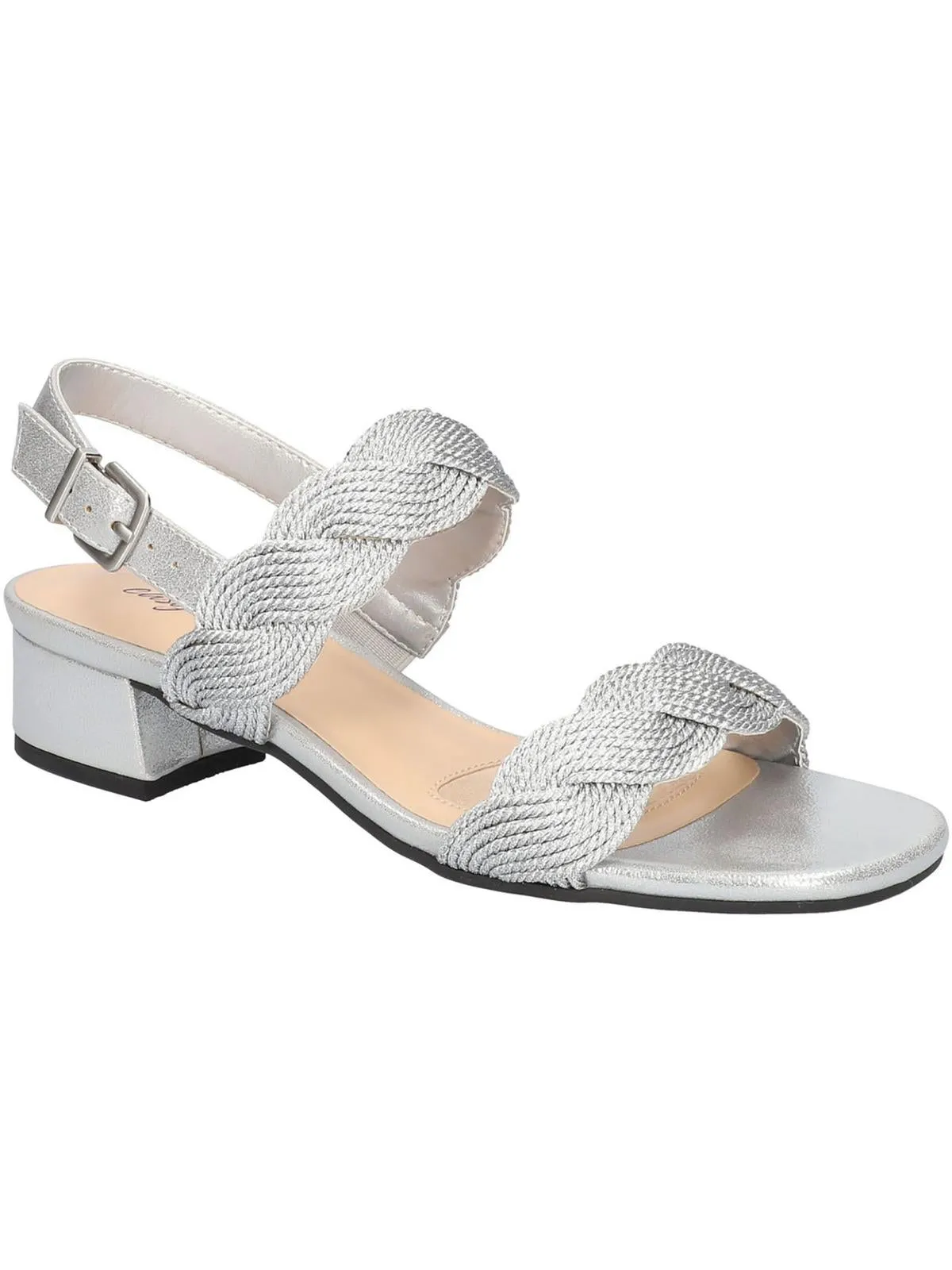 Womens Man Made Woven Ankle Strap