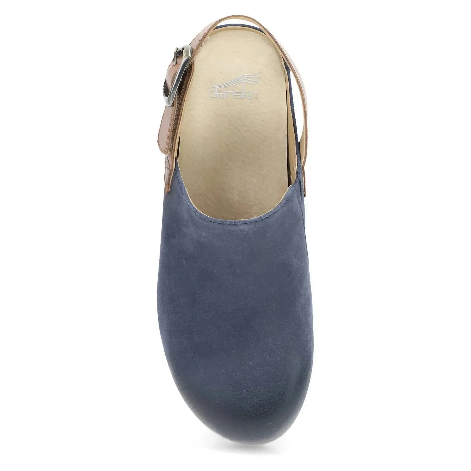 Women's Merrin Slingback Clogs In Blue Burnished Suede