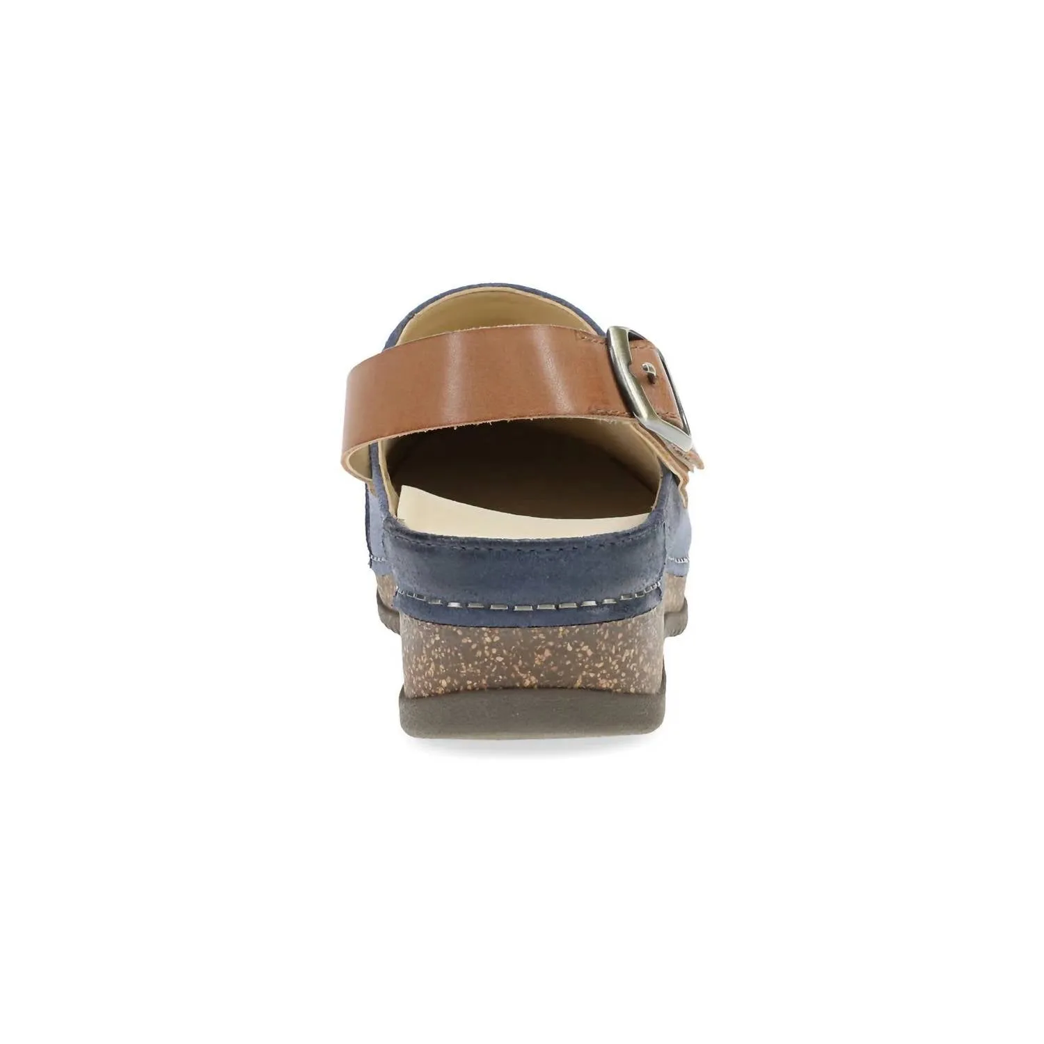 Women's Merrin Slingback Clogs In Blue Burnished Suede