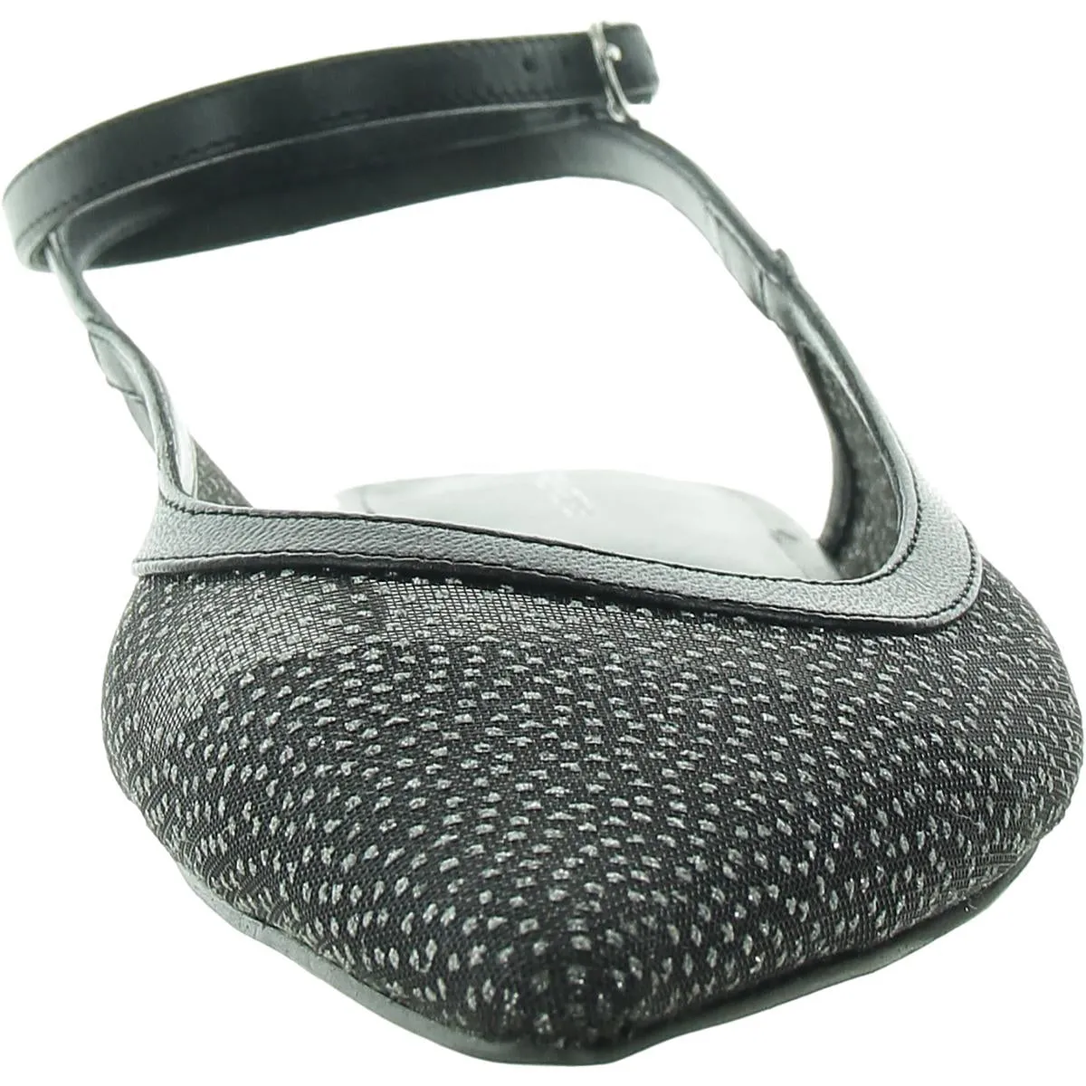 Womens Metallic Man Made Ankle Strap