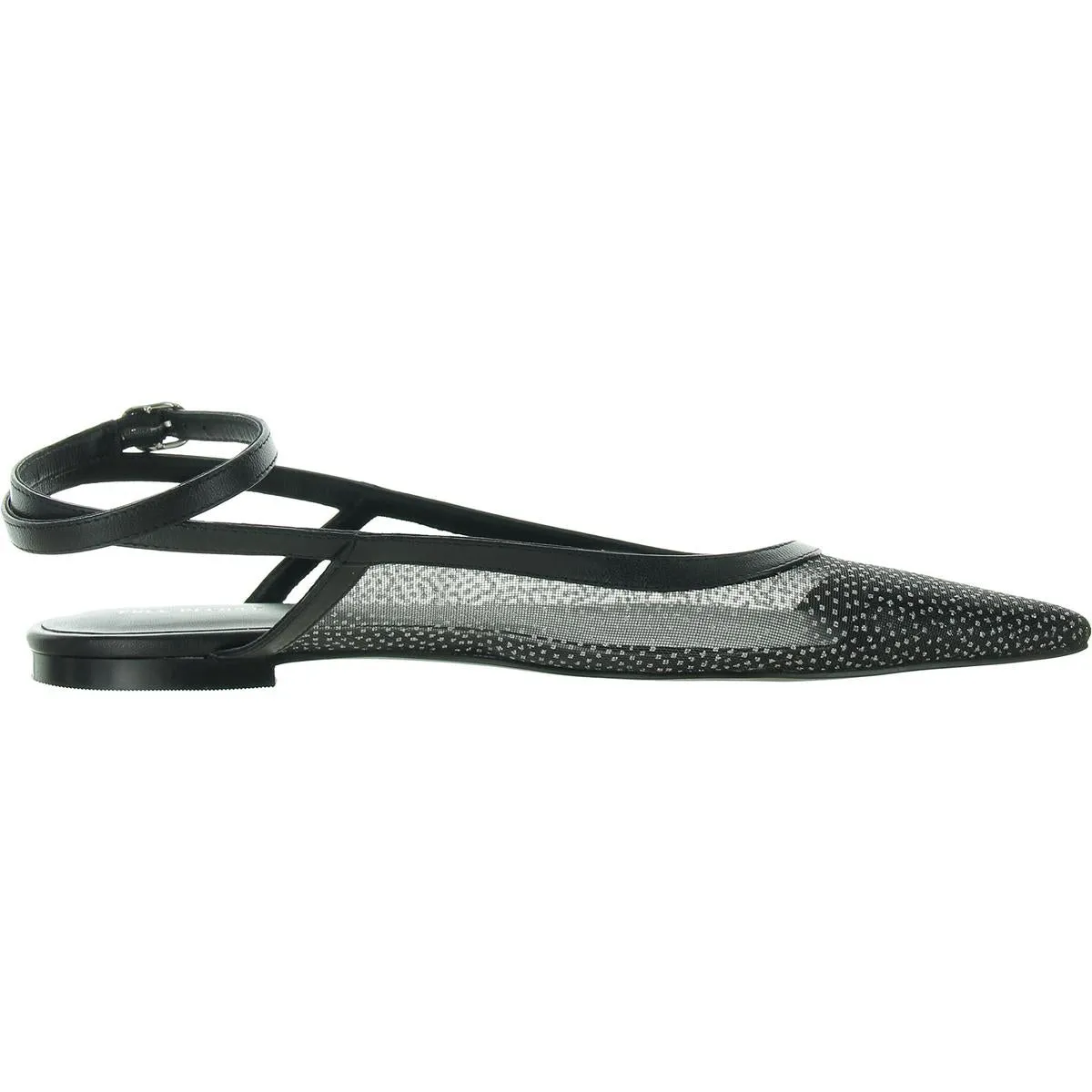 Womens Metallic Man Made Ankle Strap