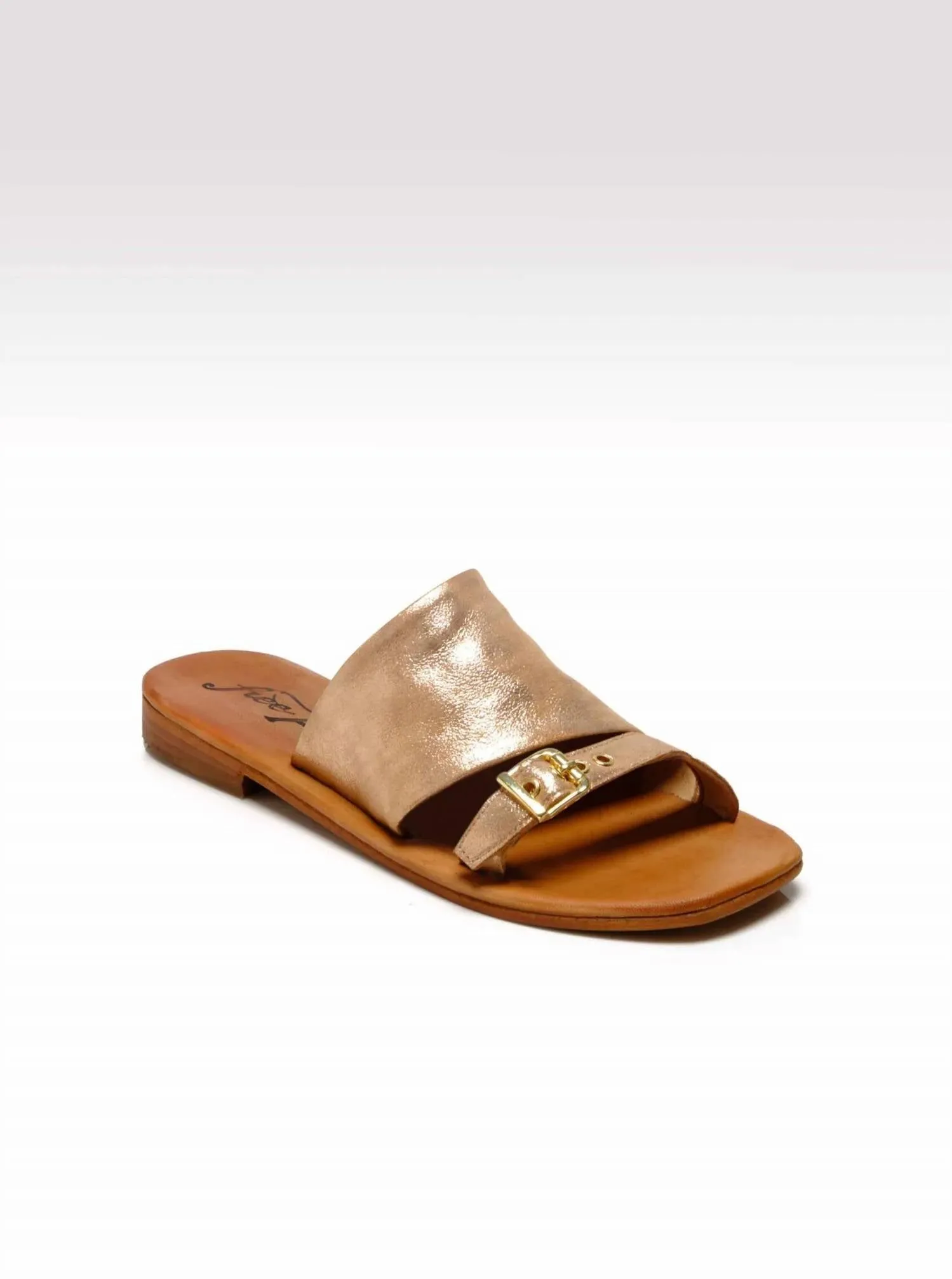 Women's Mila Minimal Flat Sandal In Rose Gold