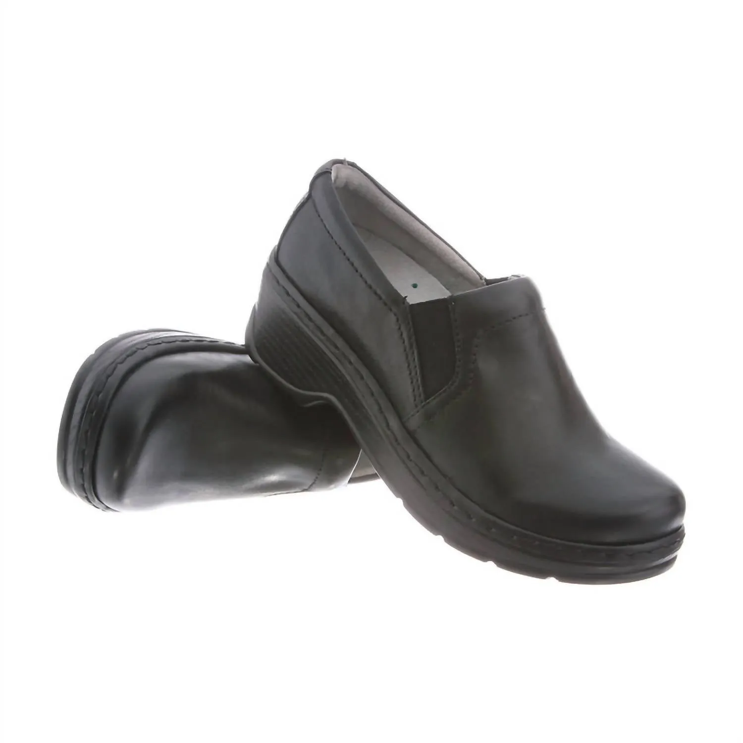 Women's Naples Slip Resistant Work Clogs In Black