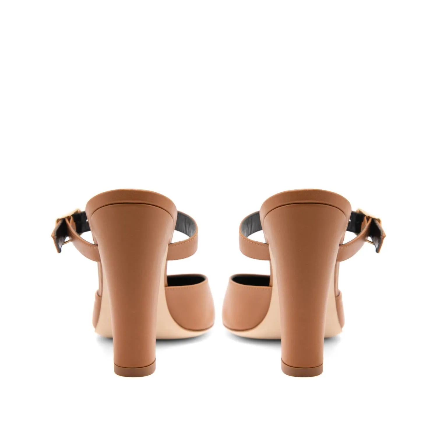 Women's Nina Calf Leather Mule In Brown