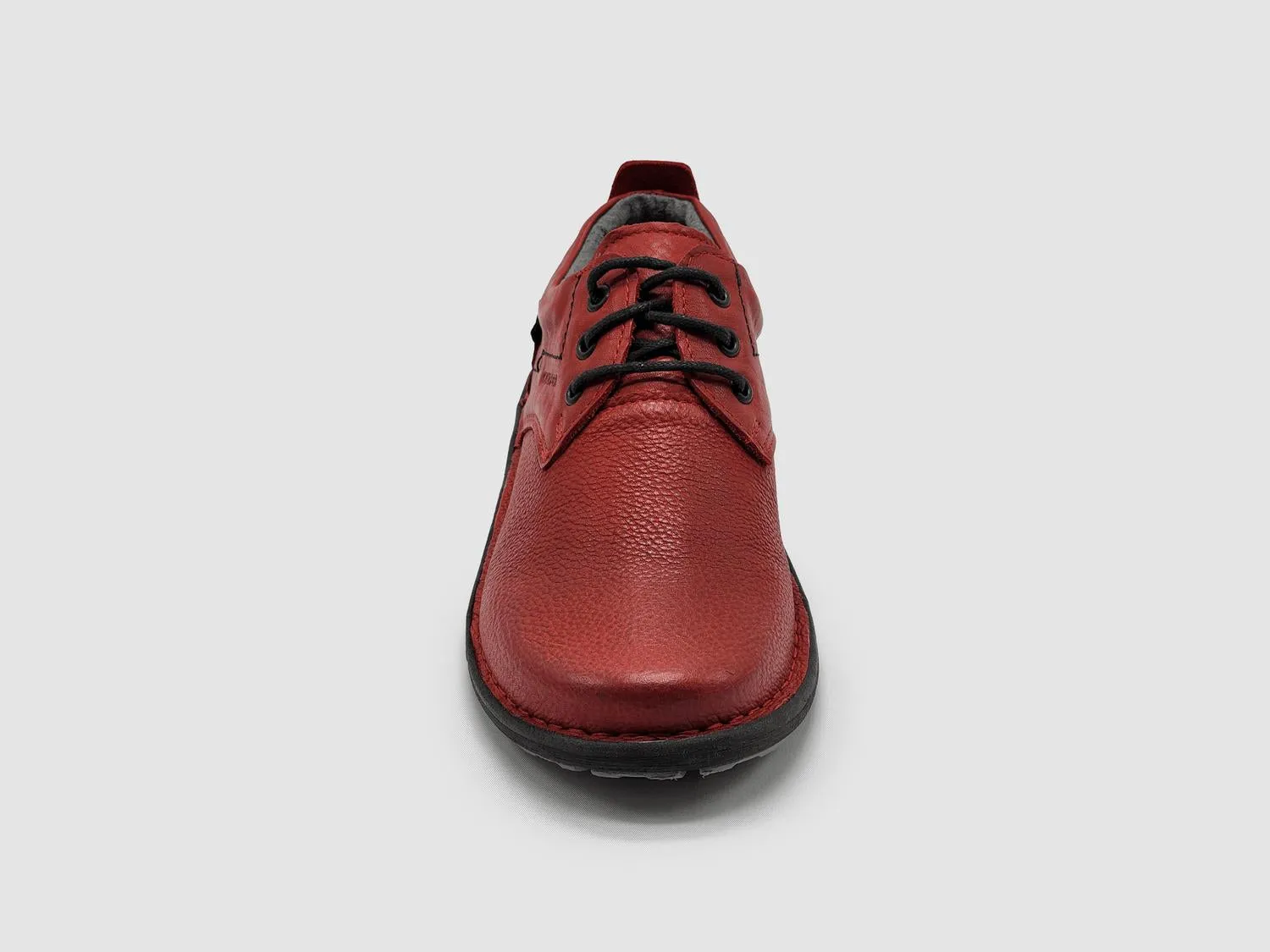 Women's Old-Fashioned Leather Shoes In Red