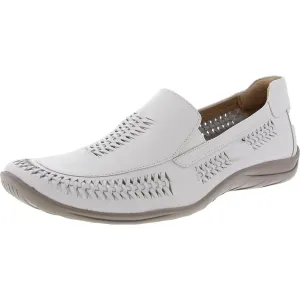 Womens Padded Insole Leather Flat Shoes