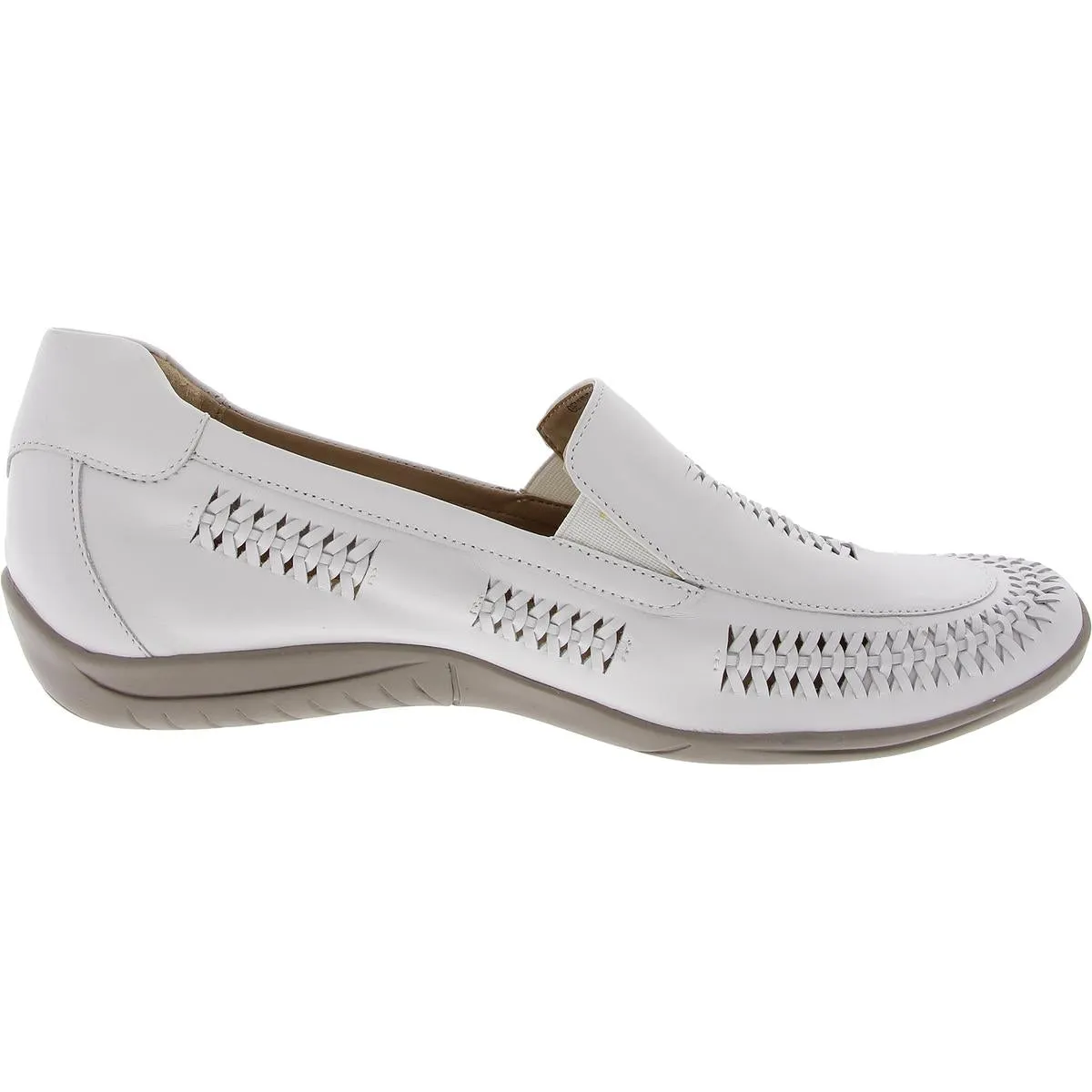 Womens Padded Insole Leather Flat Shoes