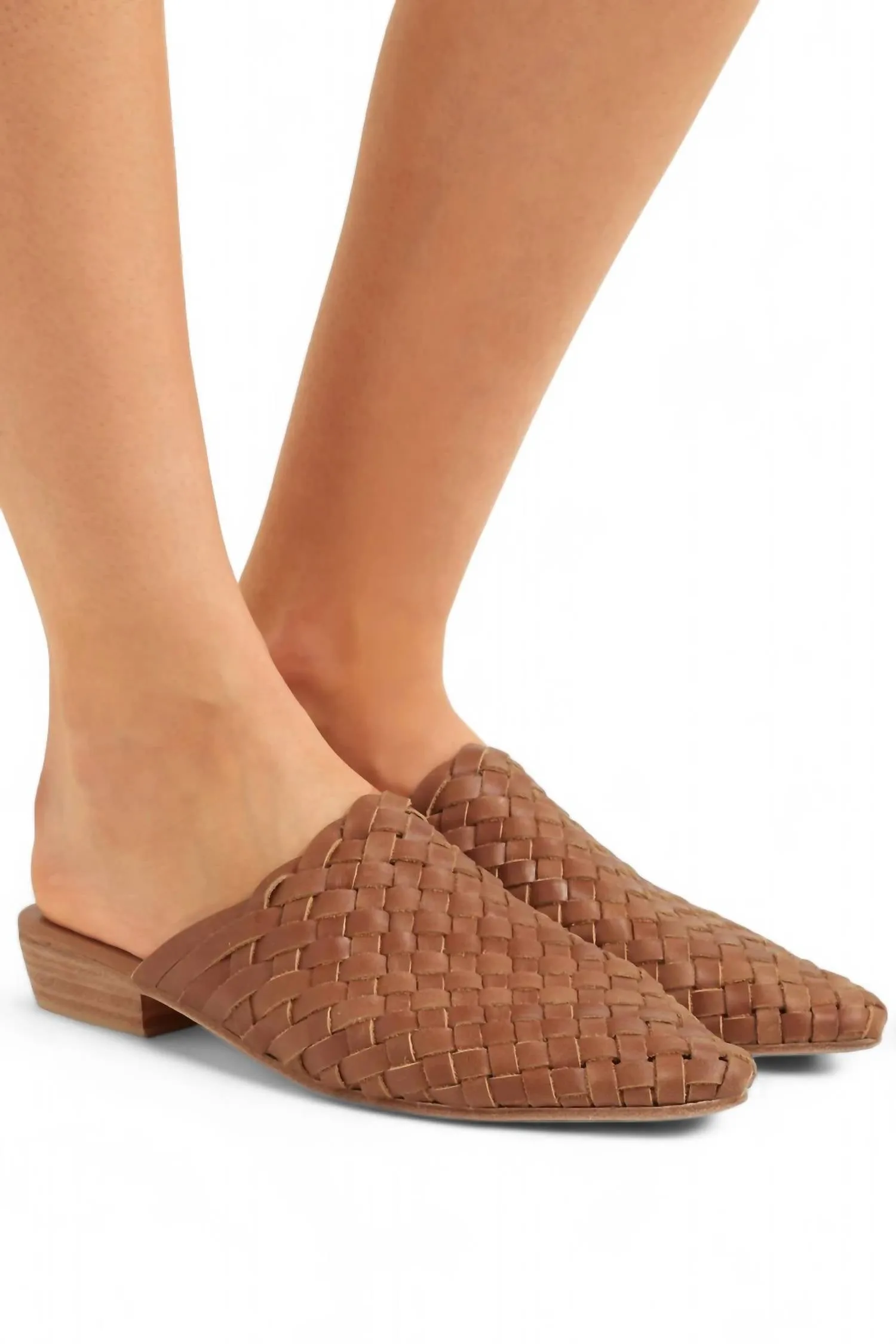 Women's Paris Woven Mules In Tan