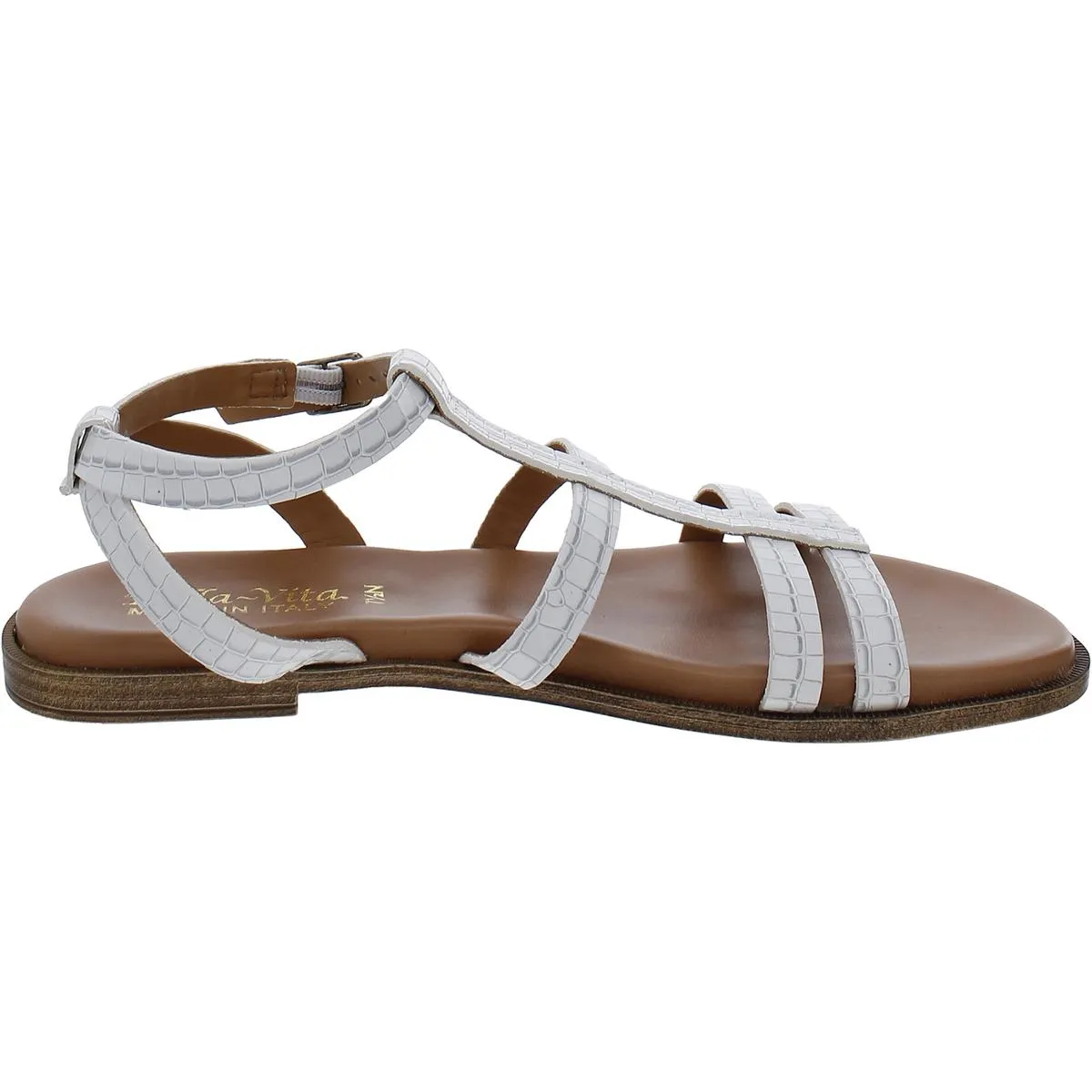 Womens Patent Leather Cushioned Footbed Flat Shoes