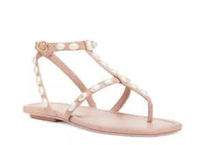 Women's Pearlita Embellished High Heel Slide Sandals In Clay