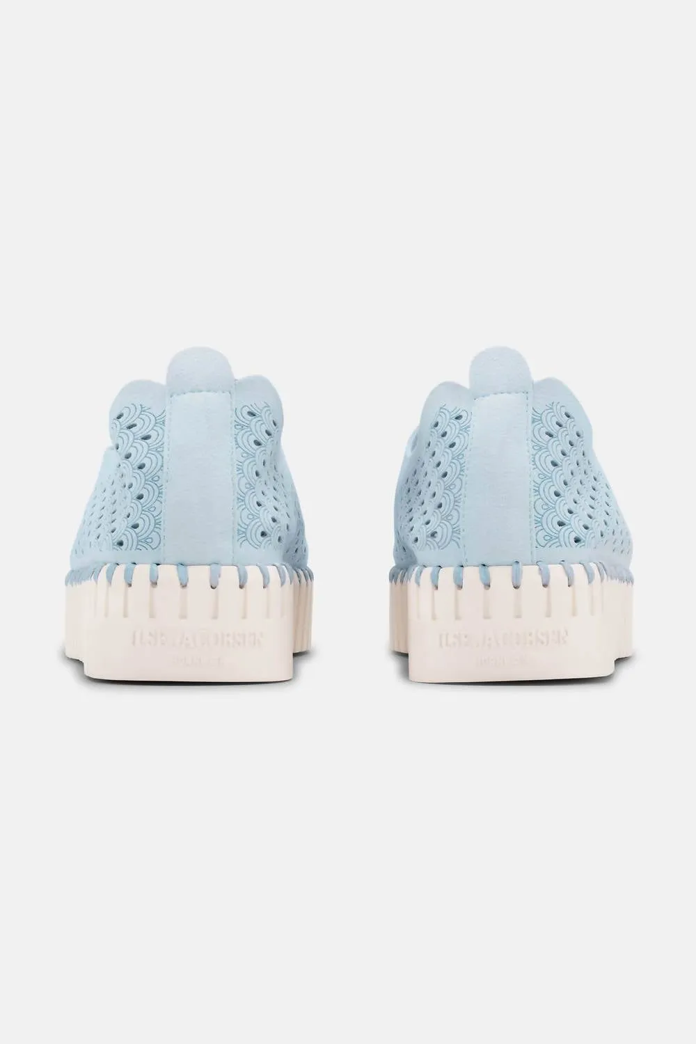 Women's Platform Tulip Slip-On In Ash Blue