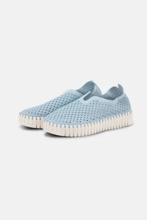 Women's Platform Tulip Slip-On In Ash Blue