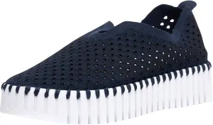 Women's Platform Tulip Slip-On In Dark Indigo