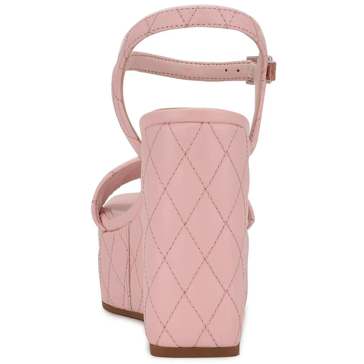 Womens Quilted Metallic Heels
