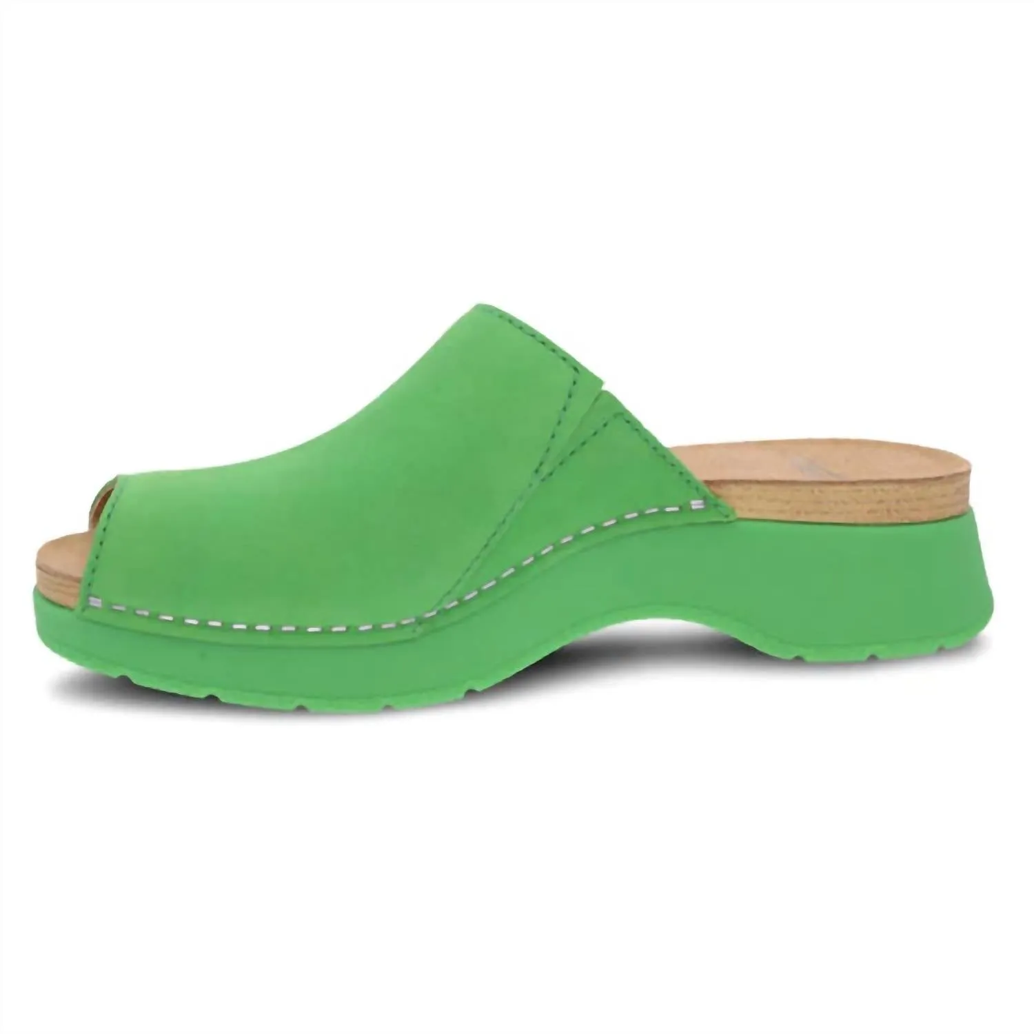 Women's Ravyn Peep Toe Mule In Lime