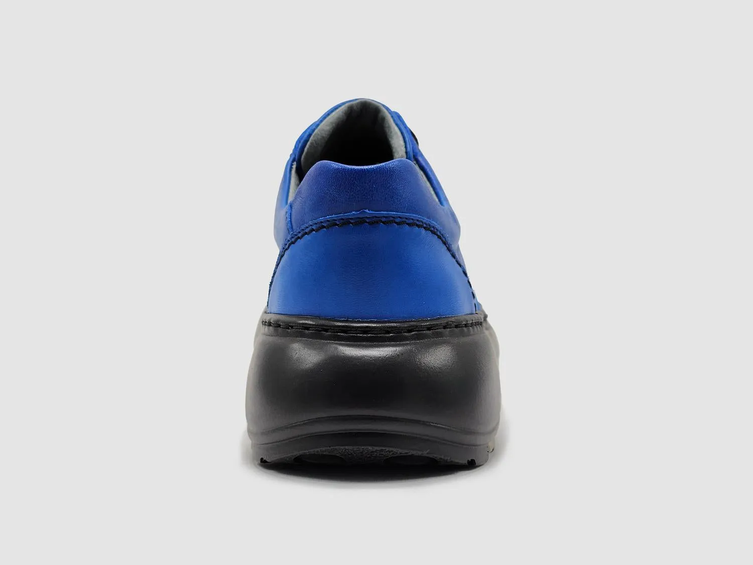 Women's Retro Leather Shoes In Blue