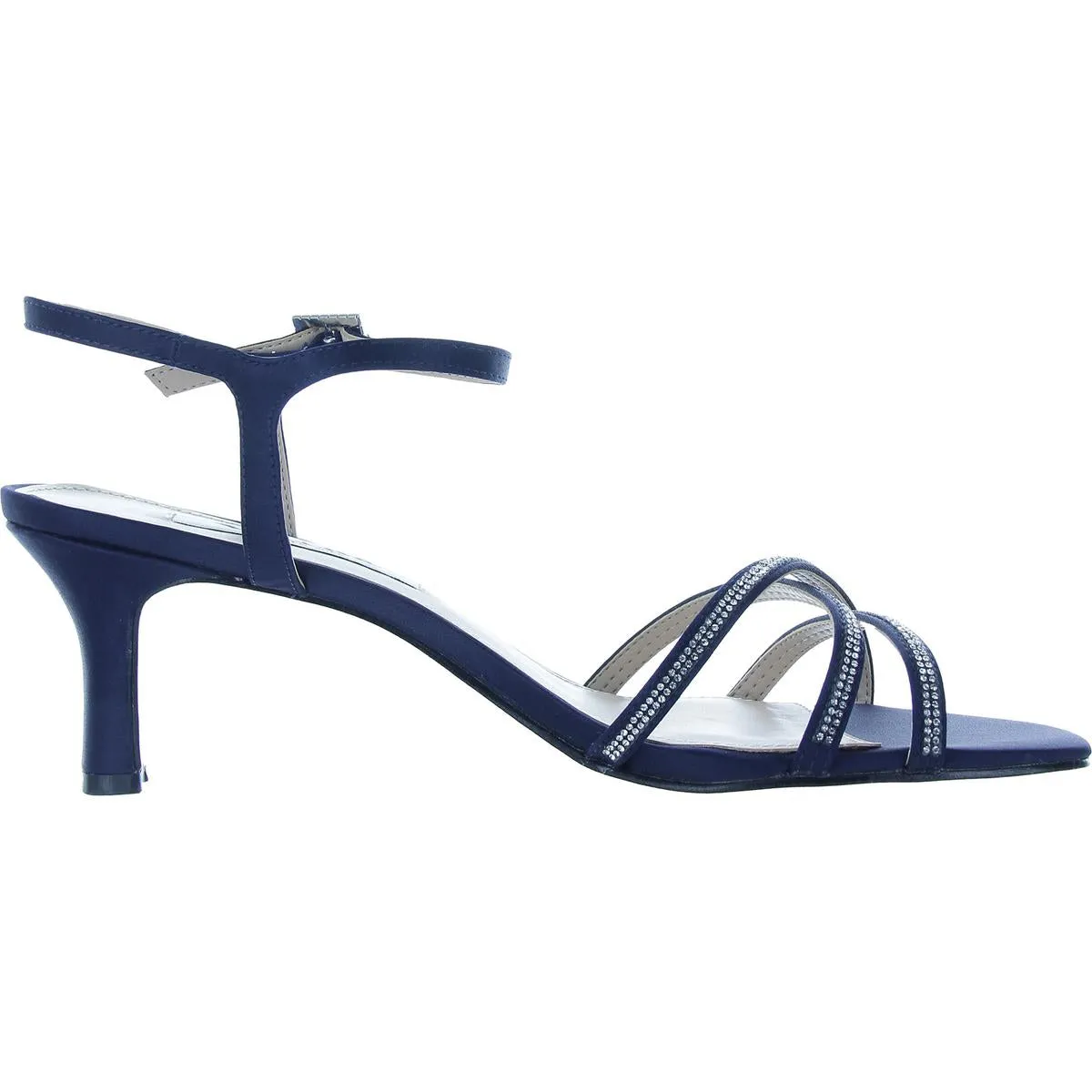 Womens Rhinestone Man Made Ankle Strap