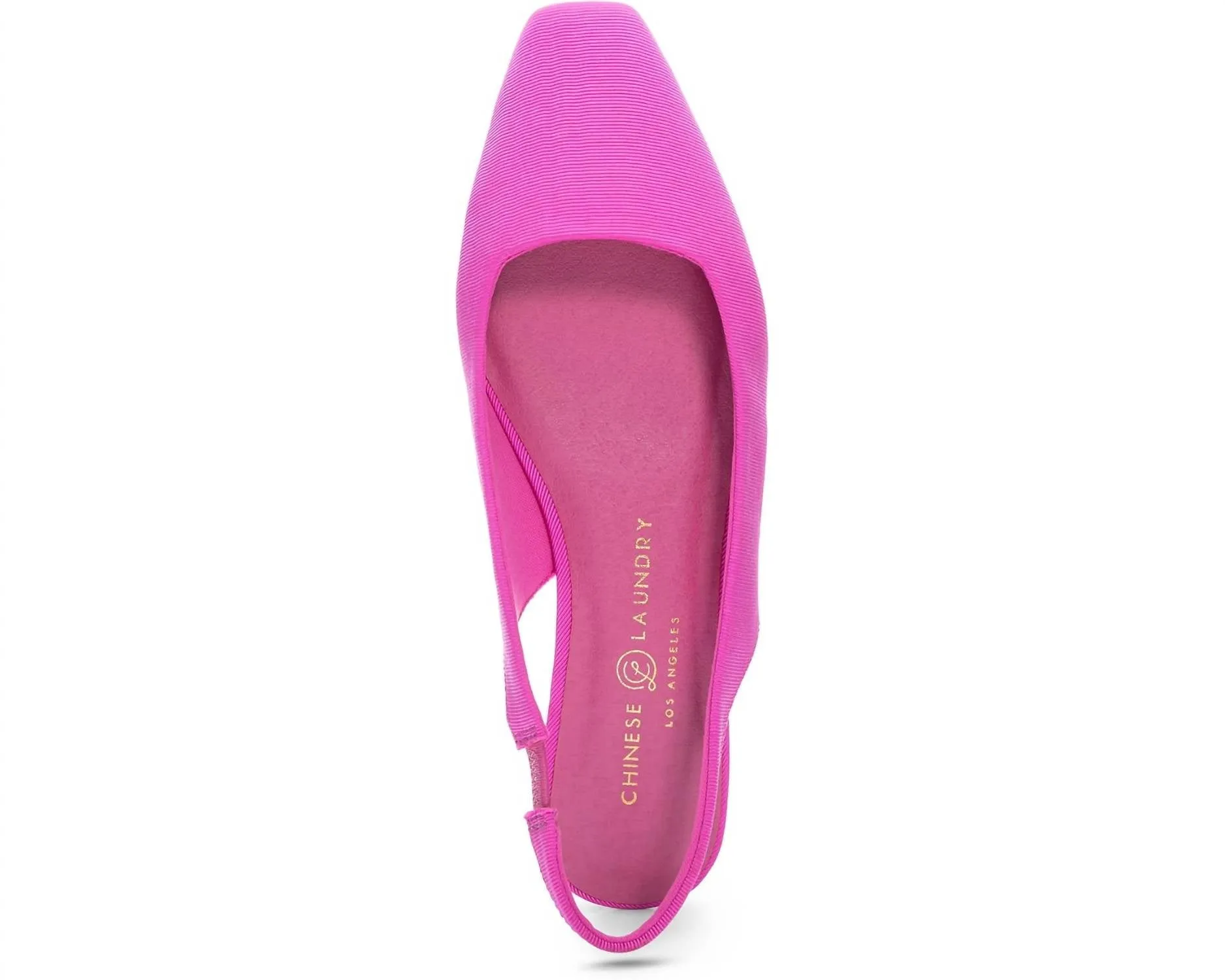 Women's Rhyme Time Flat Shoes - Medium In Bright Pink Fabric